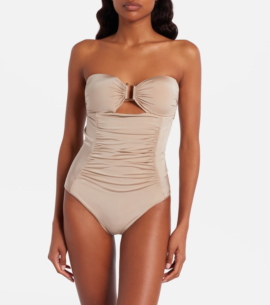Curva ruched halterneck swimsuit | Max Mara