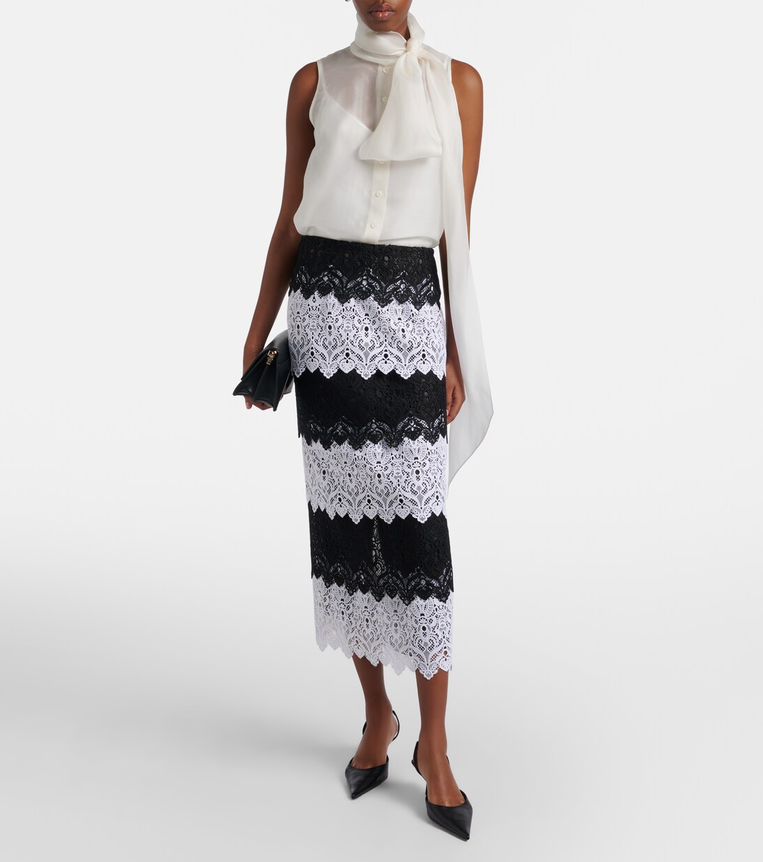 Lace midi skirt | Carolina Herrera