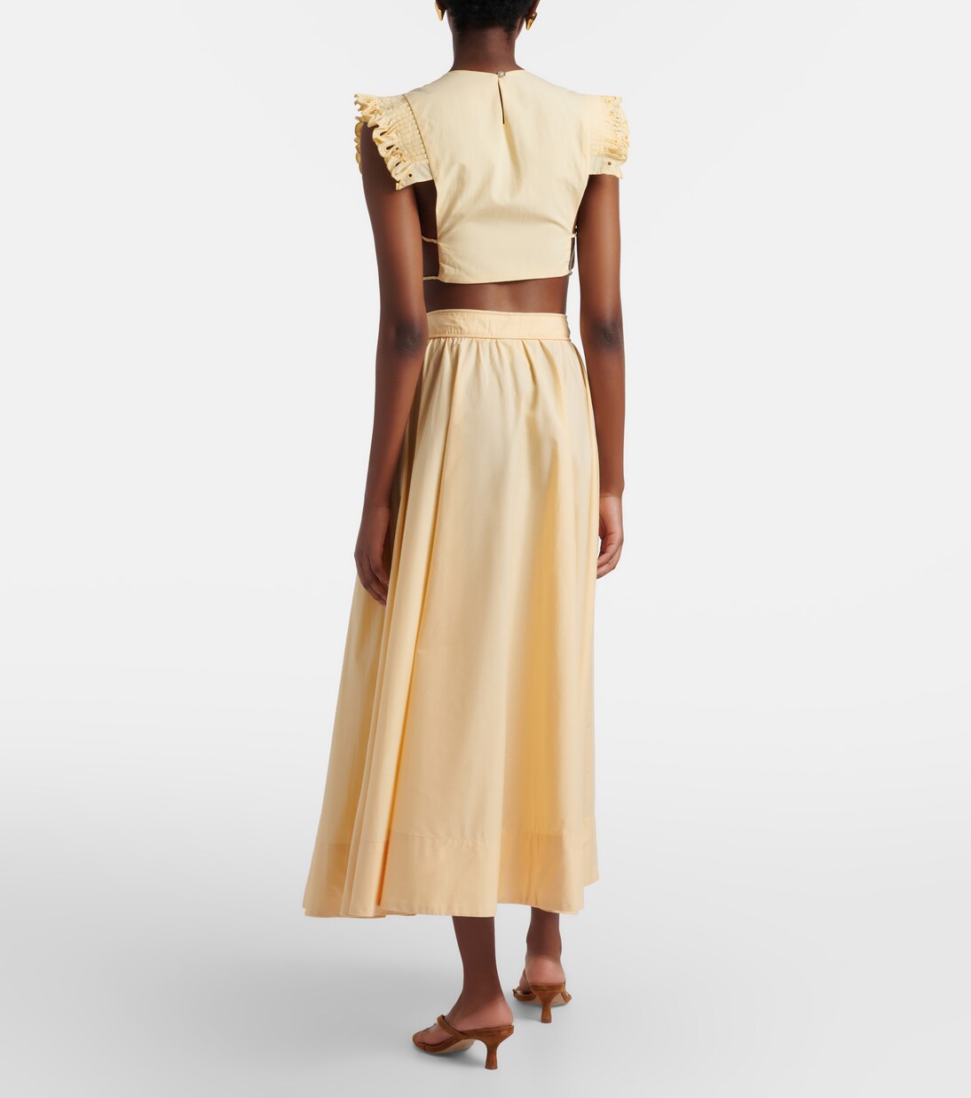 Cotton midi skirt | Farm Rio