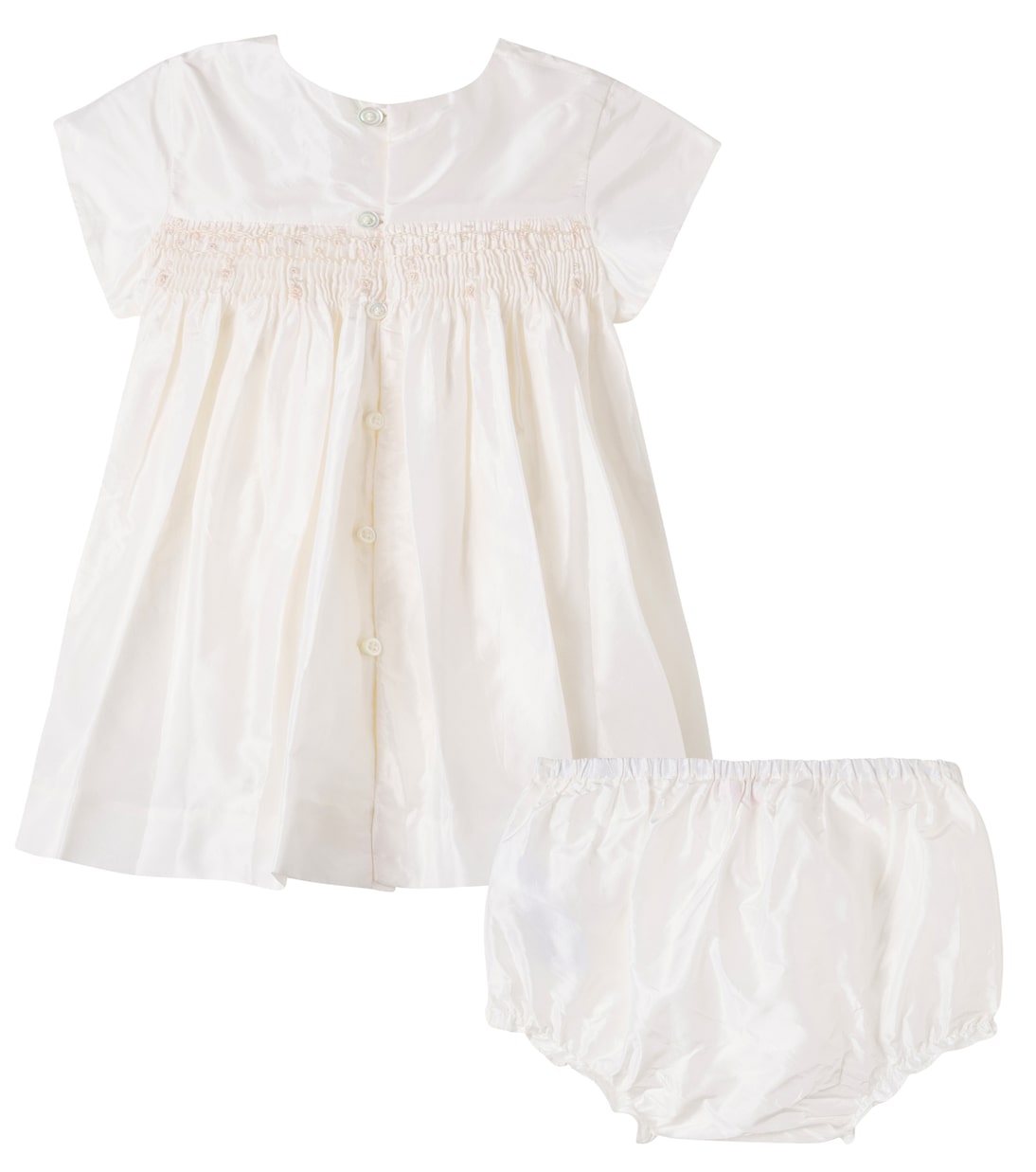 Baby Maruska silk dress and bloomers set | Bonpoint