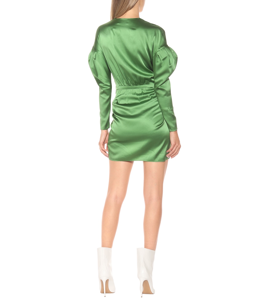 Robe en satin de soie mélangée | Alexandre Vauthier