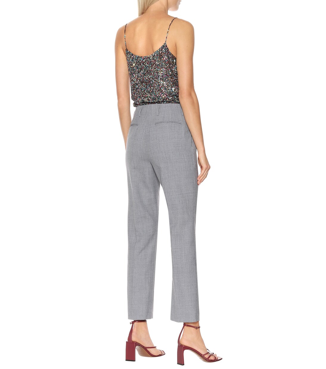 High-rise wool-blend pants | Dries Van Noten
