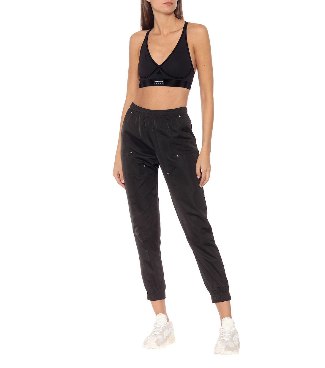 Top sportivo in nylon stretch | Adam Selman Sport