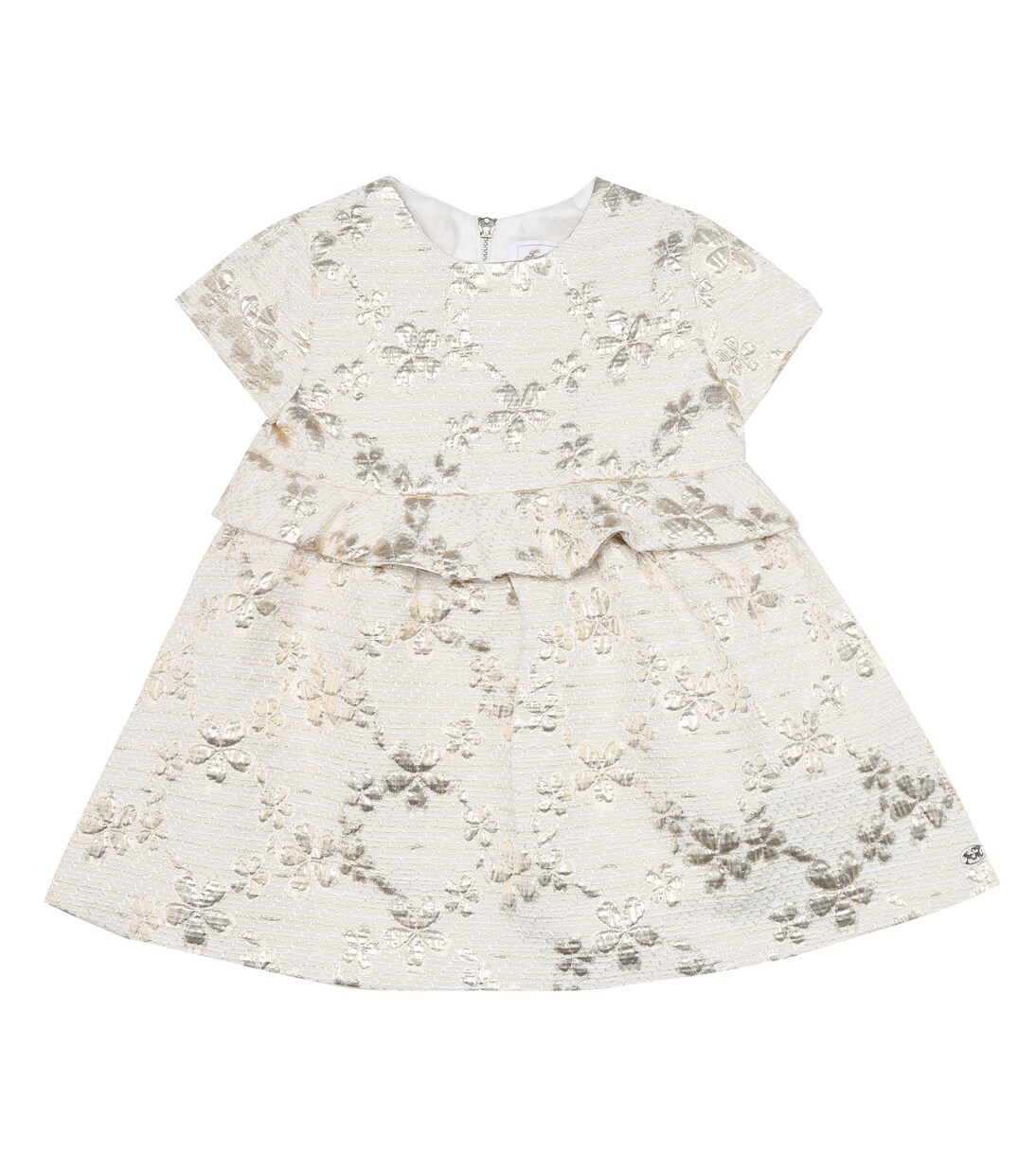 Bebé - vestido de algodón floral metalizado | Tartine et Chocolat