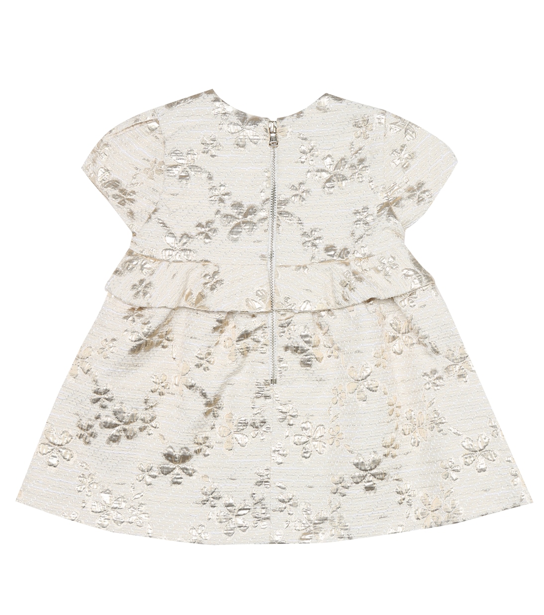 Bebé - vestido de algodón floral metalizado | Tartine et Chocolat