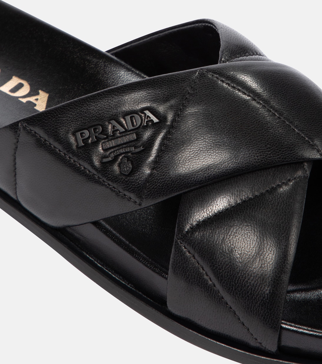 Sandali in pelle matelassé | Prada