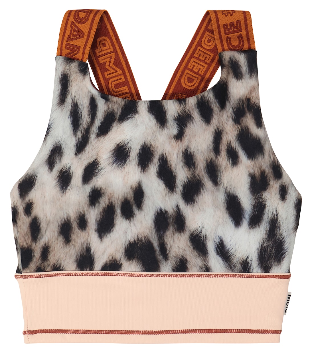 Sport-BH Oliva mit Leo-Print | Molo
