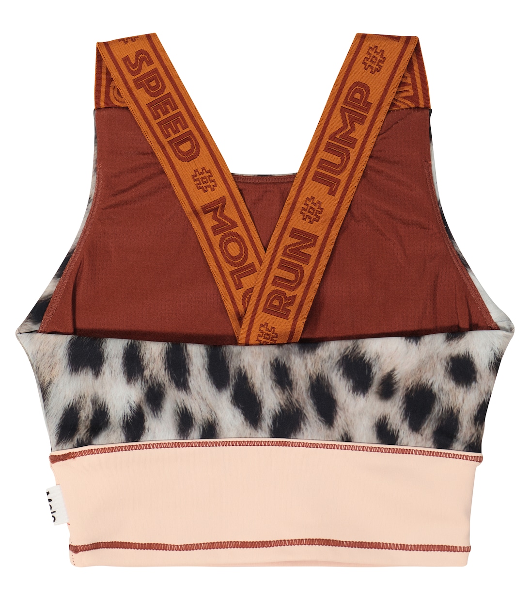 Sport-BH Oliva mit Leo-Print | Molo