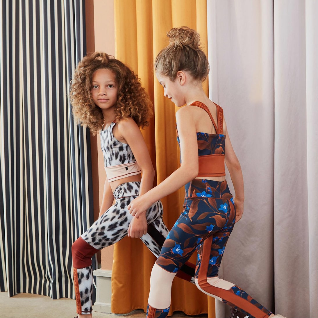 Sport-BH Oliva mit Leo-Print | Molo