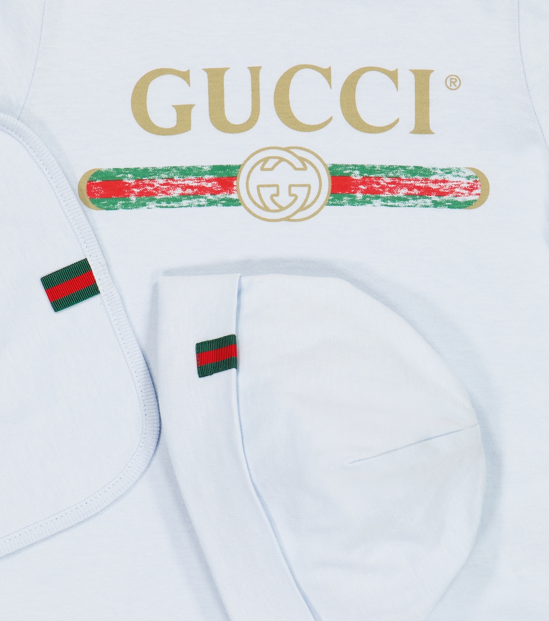 Bebé - body, babero y gorro de algodón | Gucci Kids