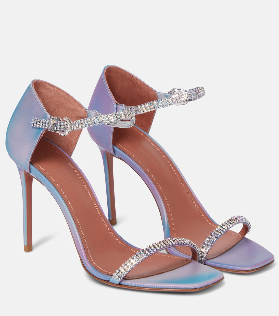 Ursina embellished leather sandals | Amina Muaddi