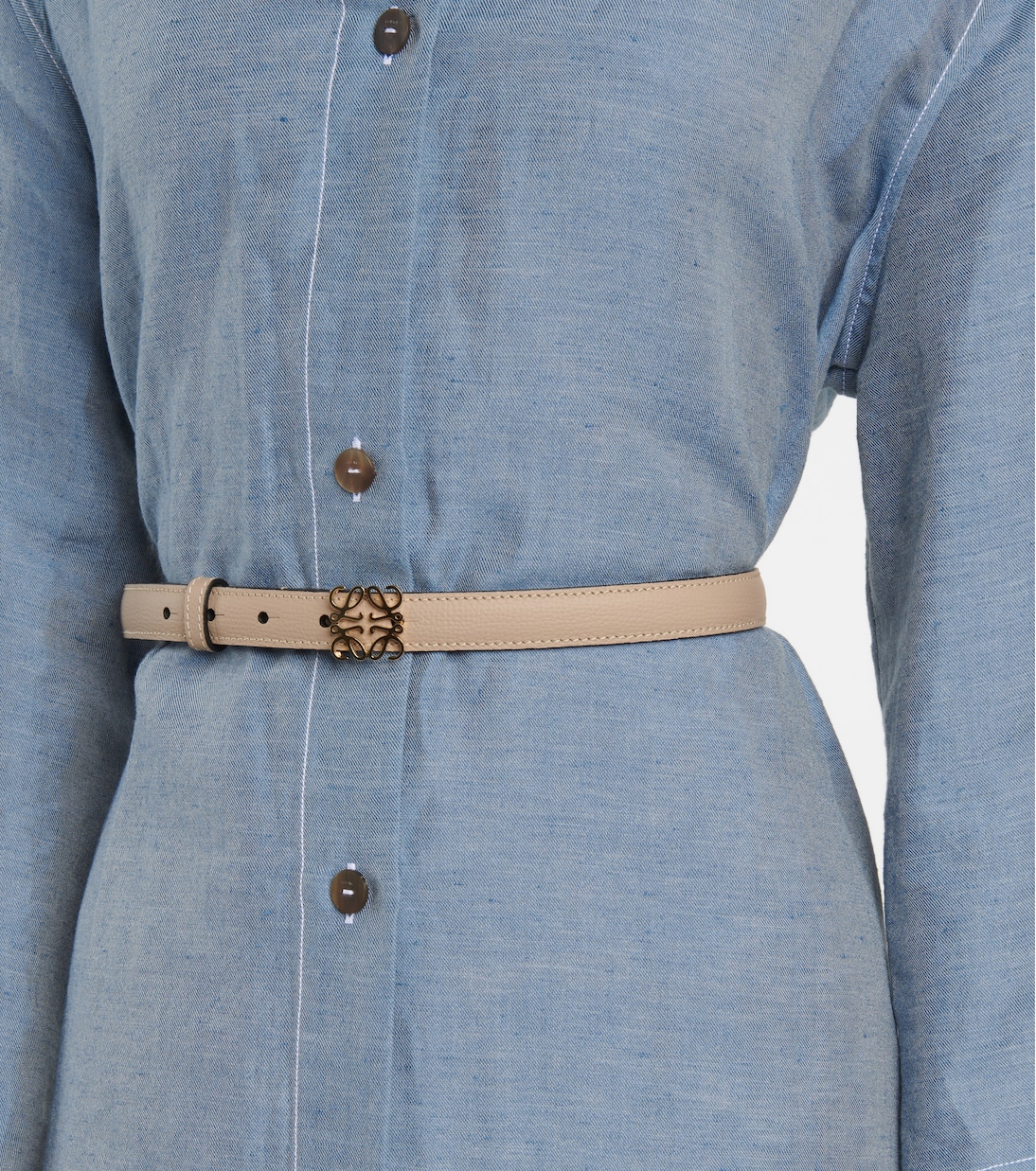 Cintura in pelle Anagram di LOEWE per stile giovane e moderno