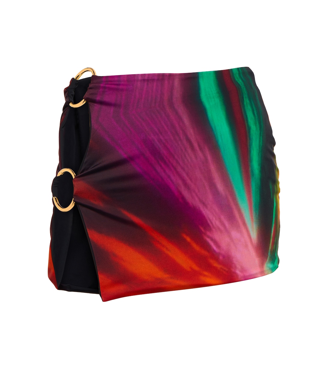 Double Ring printed miniskirt | Louisa Ballou