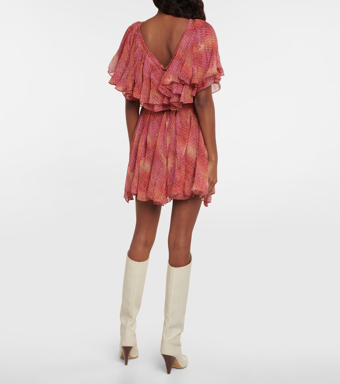 Amelie printed silk chiffon minidress | Isabel Marant