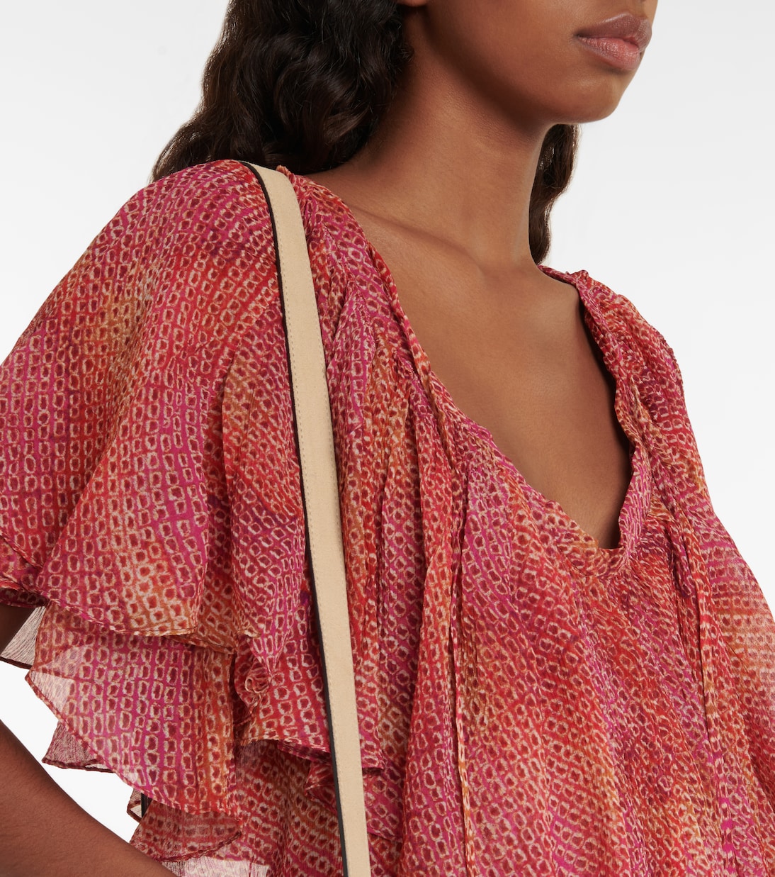 Amelie printed silk chiffon minidress | Isabel Marant