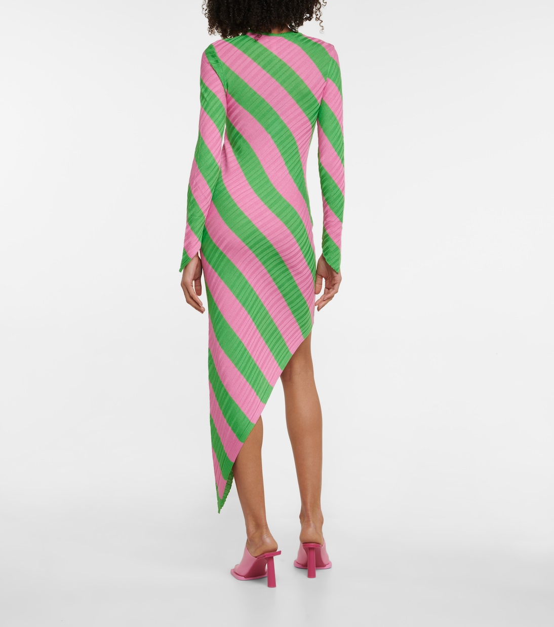 Adon silk ribbed-knit midi dress | Petar Petrov