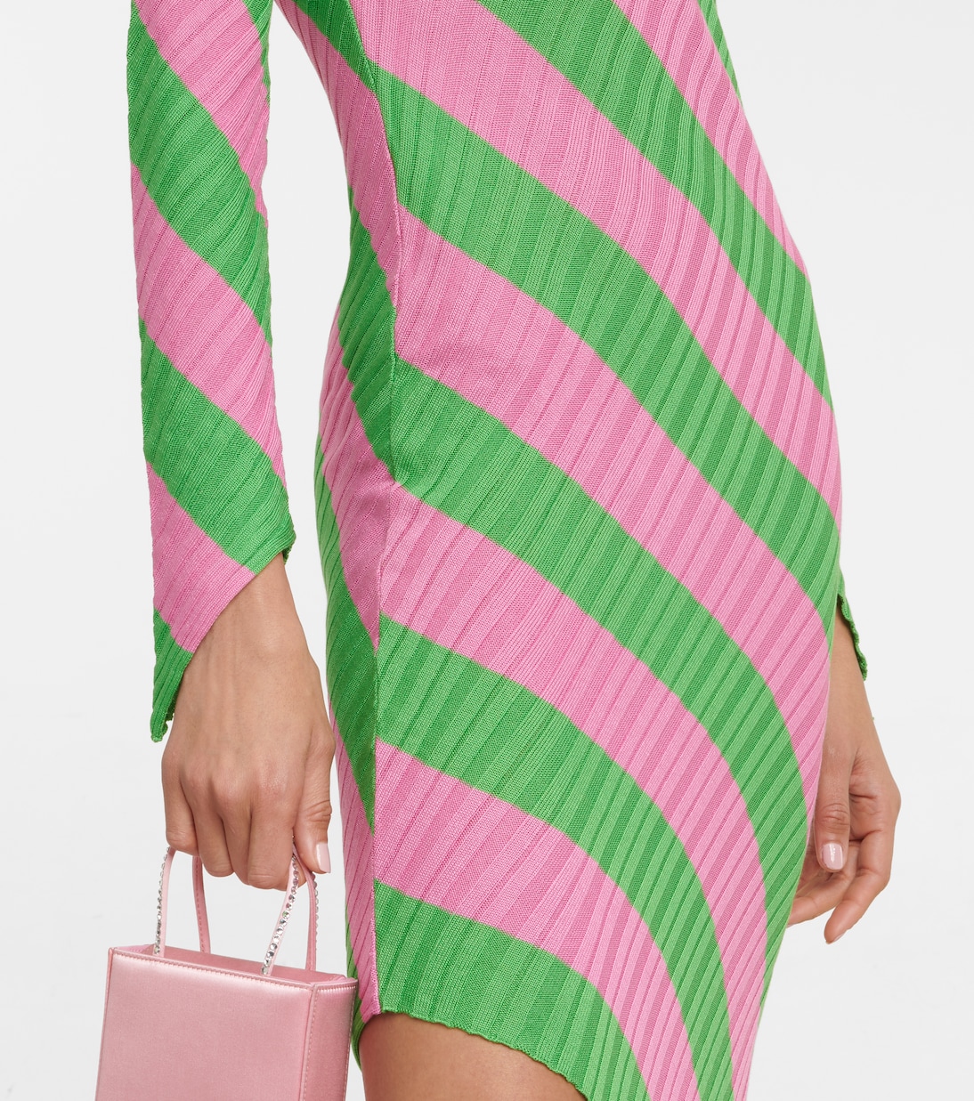 Adon silk ribbed-knit midi dress | Petar Petrov