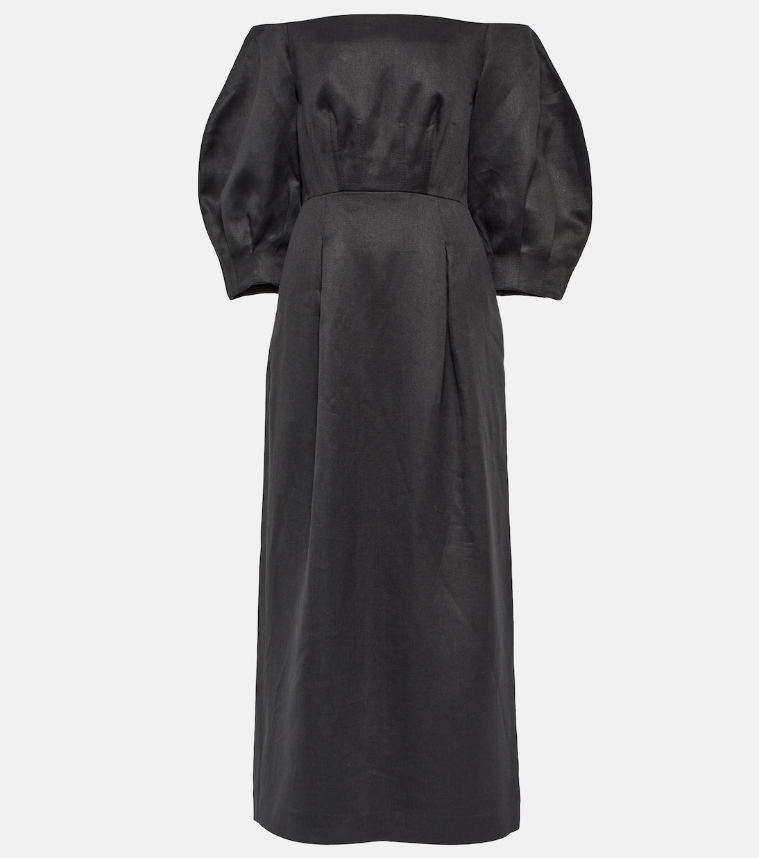 Robe midi Majano à encolure bardot en lin | Gabriela Hearst