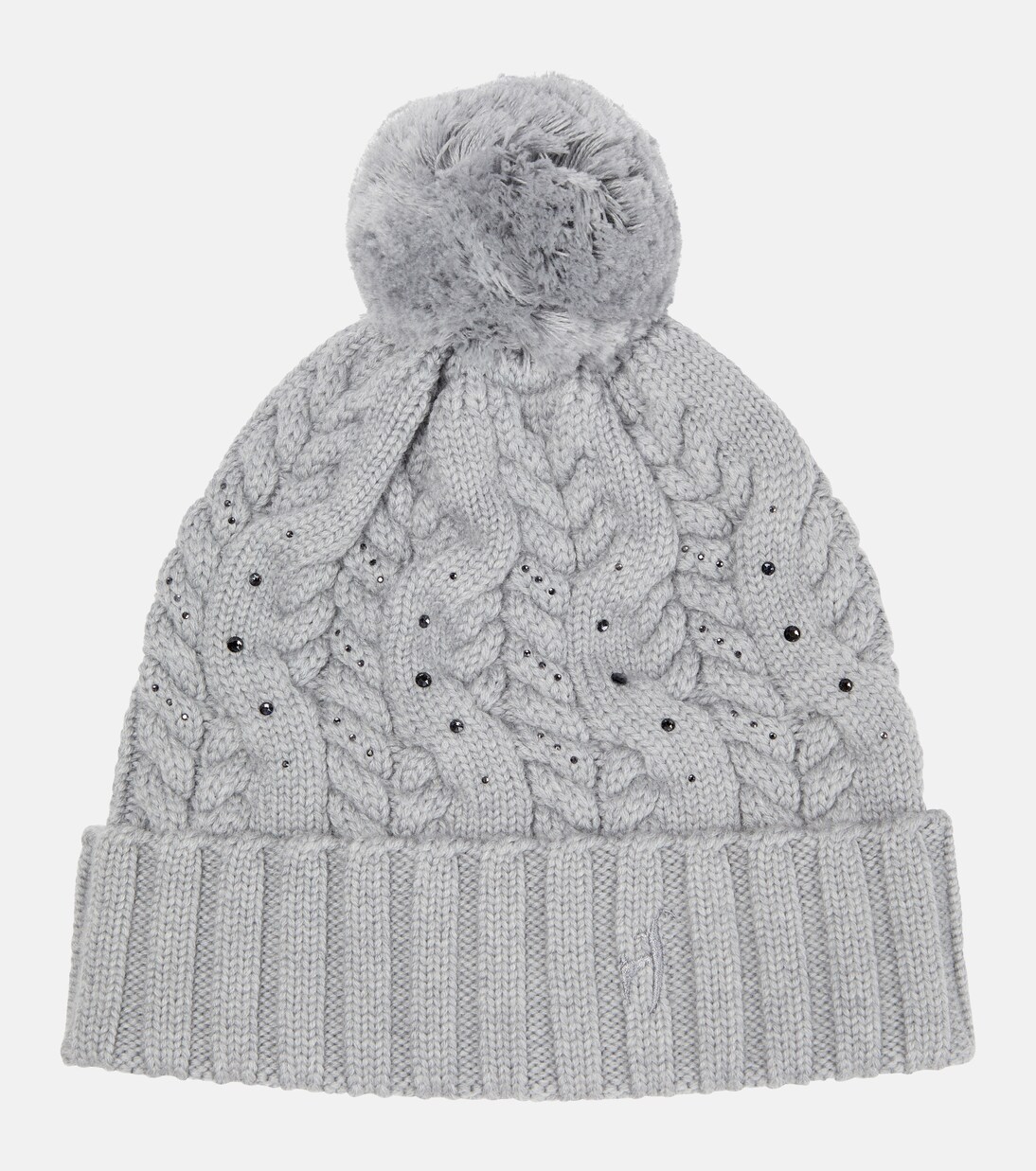 Lissy wool beanie with Swarovski crystals in grey Toni Sailer Mytheresa