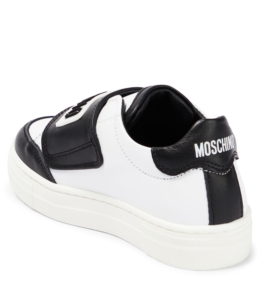 Sneakers in pelle con logo | Moschino Kids