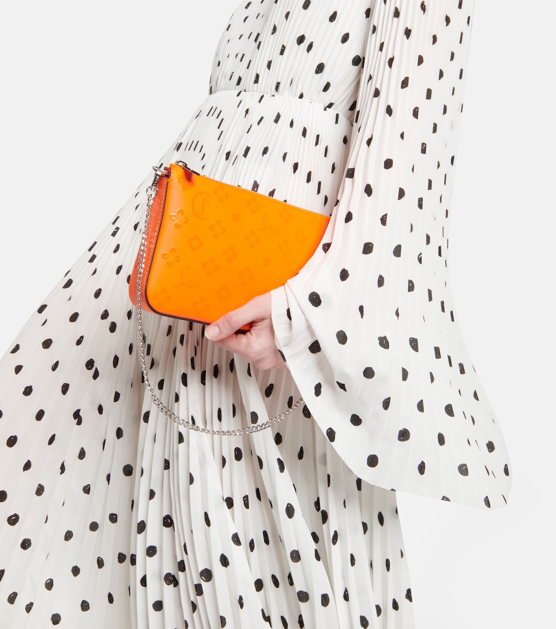 Clutch Loubila in pelle con stampa | Christian Louboutin