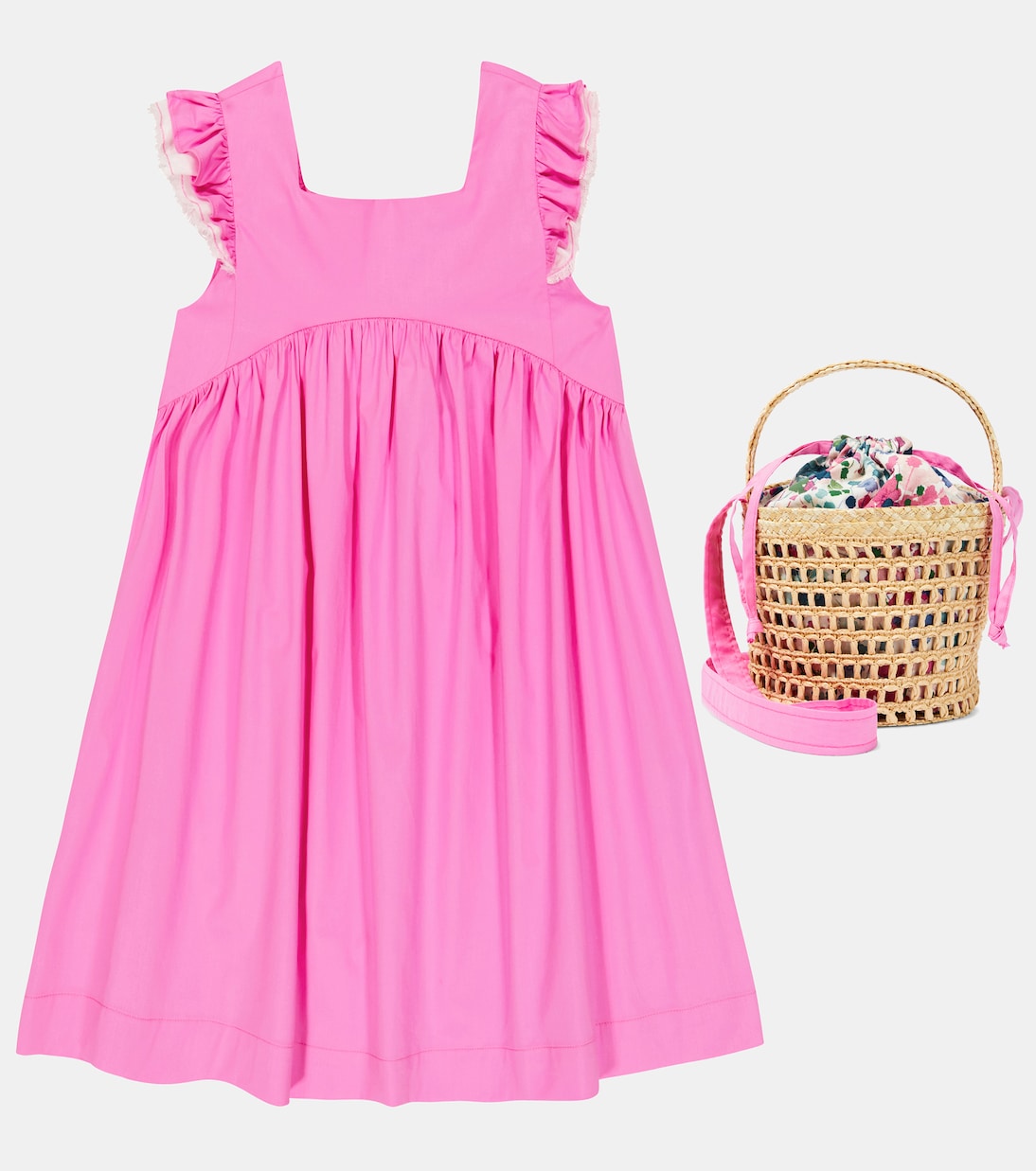 Raffia bucket bag | Il Gufo