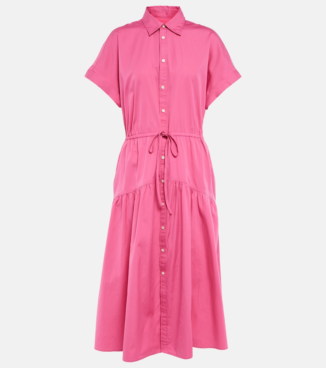Drawstring cotton shirt dress | Polo Ralph Lauren