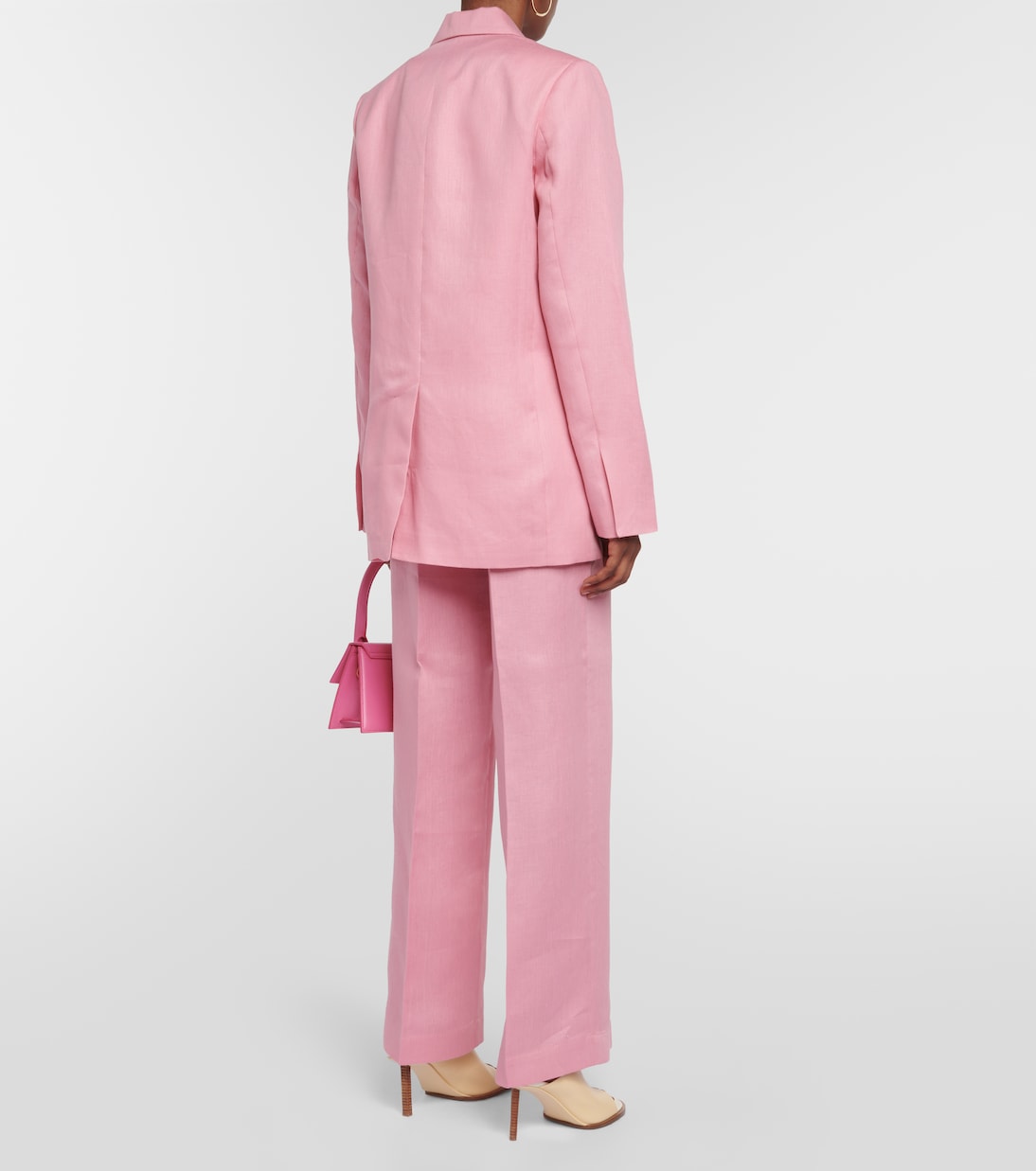 Azores single-breasted linen blazer | Asceno