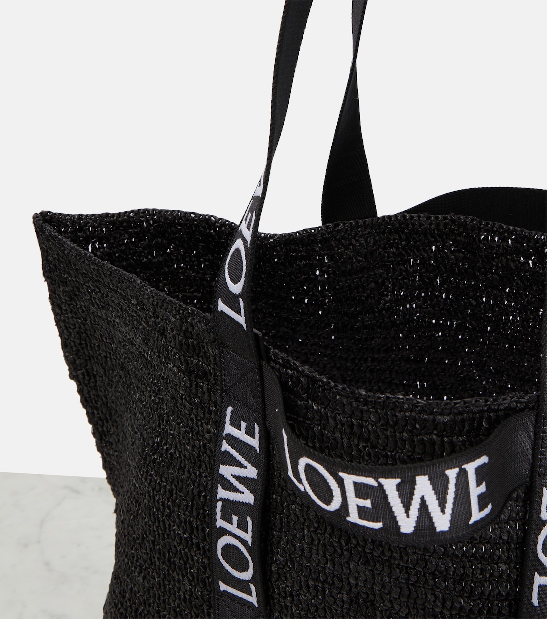Cabas Paula's Ibiza Fold Shopper en raphia | Loewe