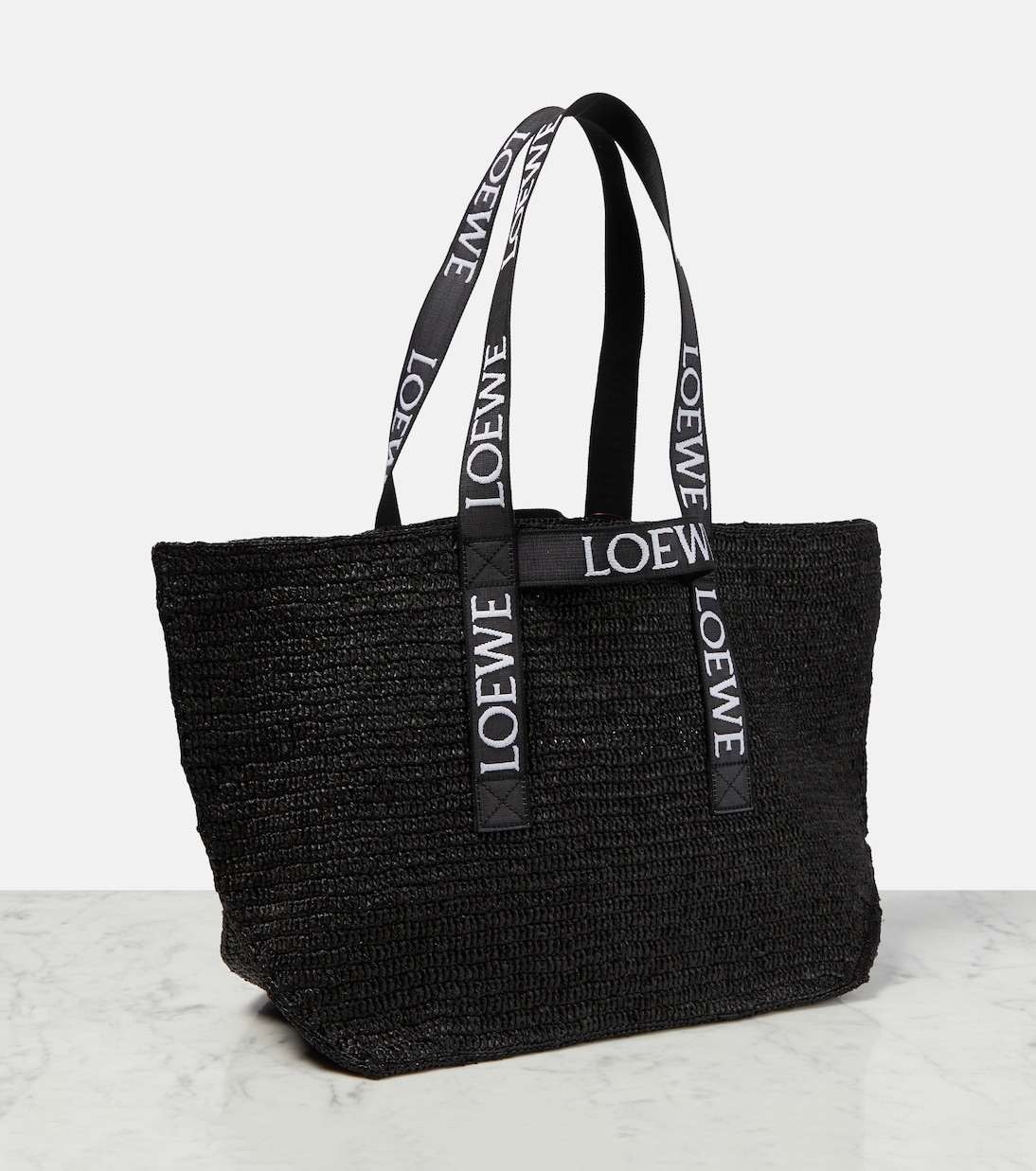 Cabas Paula's Ibiza Fold Shopper en raphia | Loewe