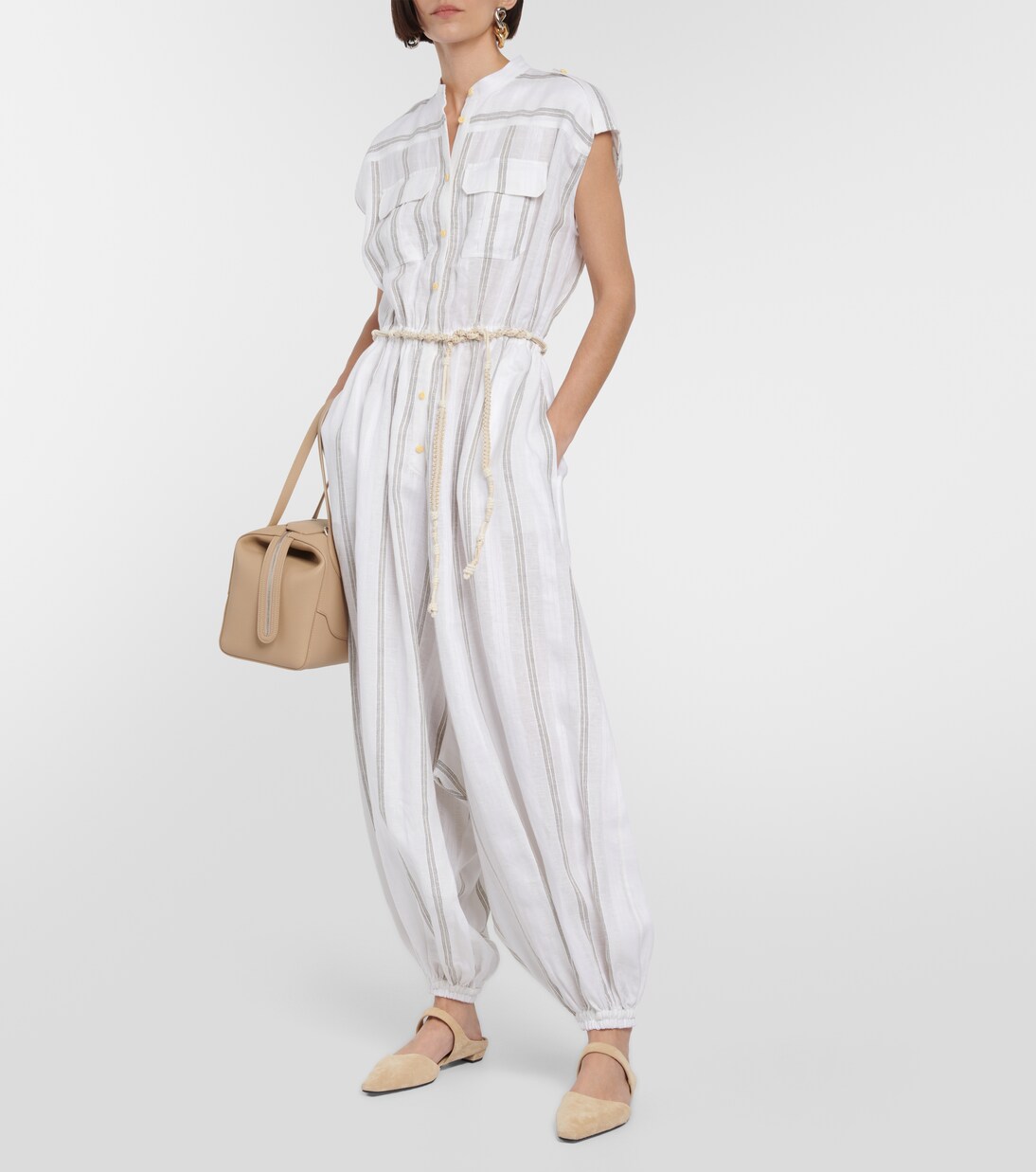 Leena linen jumpsuit | Loro Piana