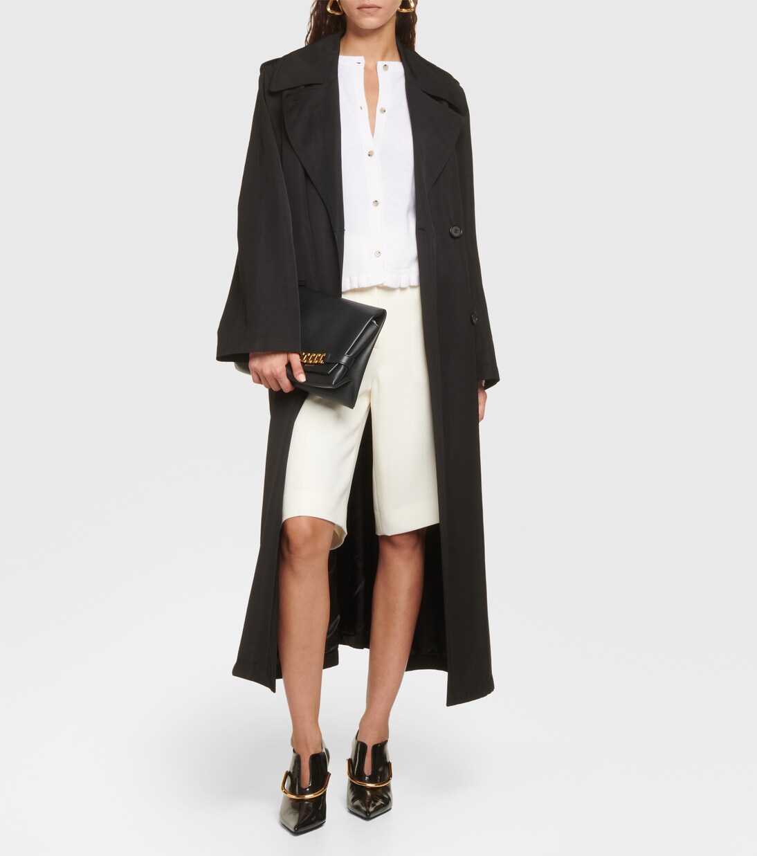 Ruffled cashmere and wool cardigan | Jardin des Orangers