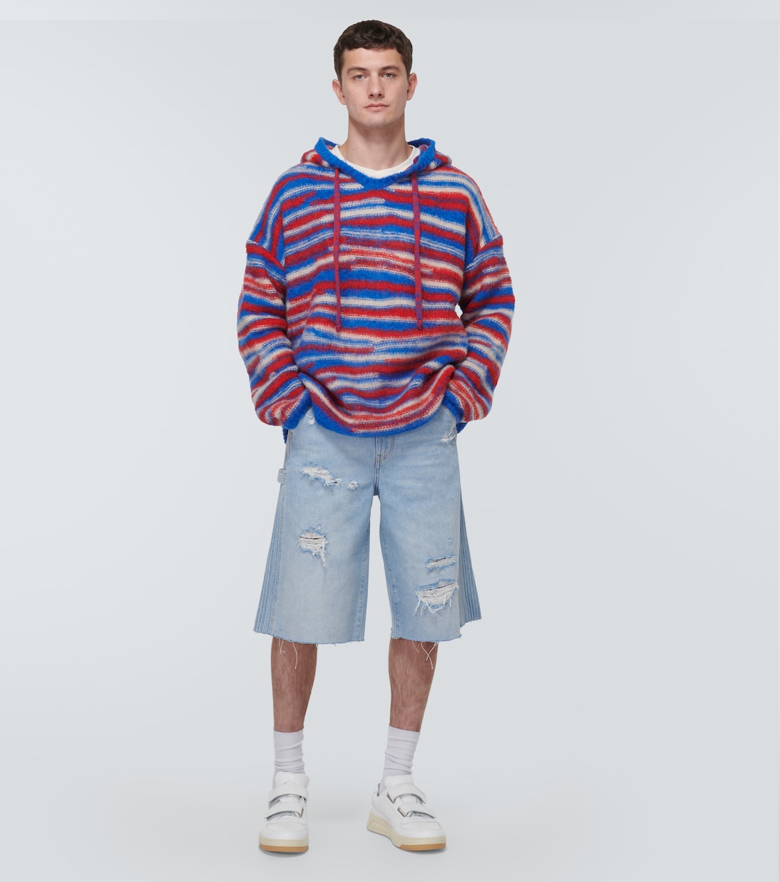 Gradient knitted oversized hoodie | ERL