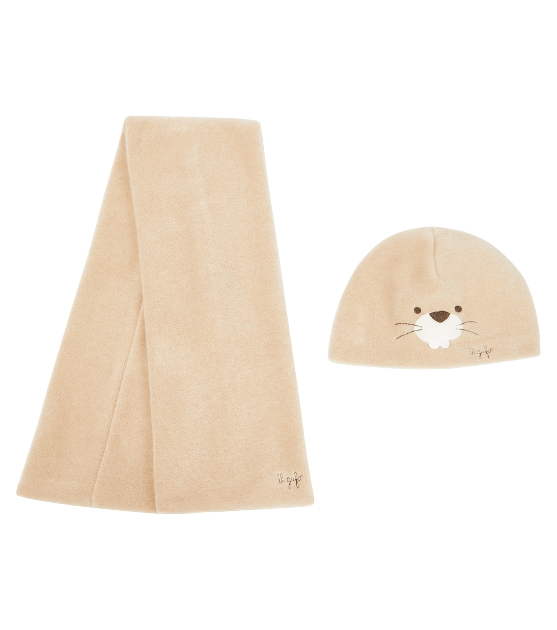 Bébé – Ensemble chapeau et écharpe | Il Gufo