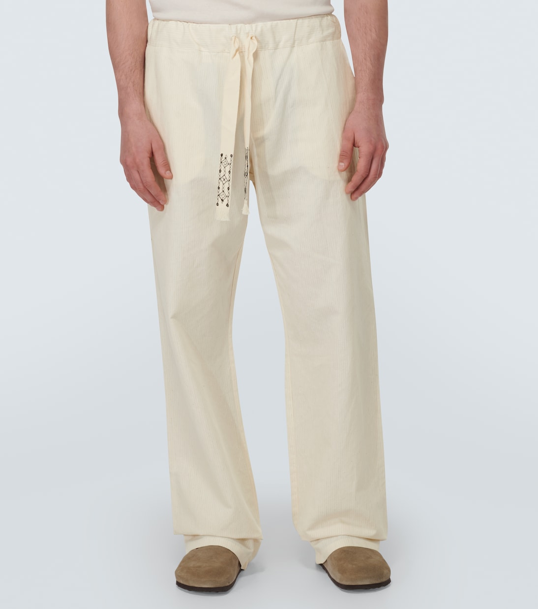Pantalones rectos Akasha de mezcla de algodón | Alanui