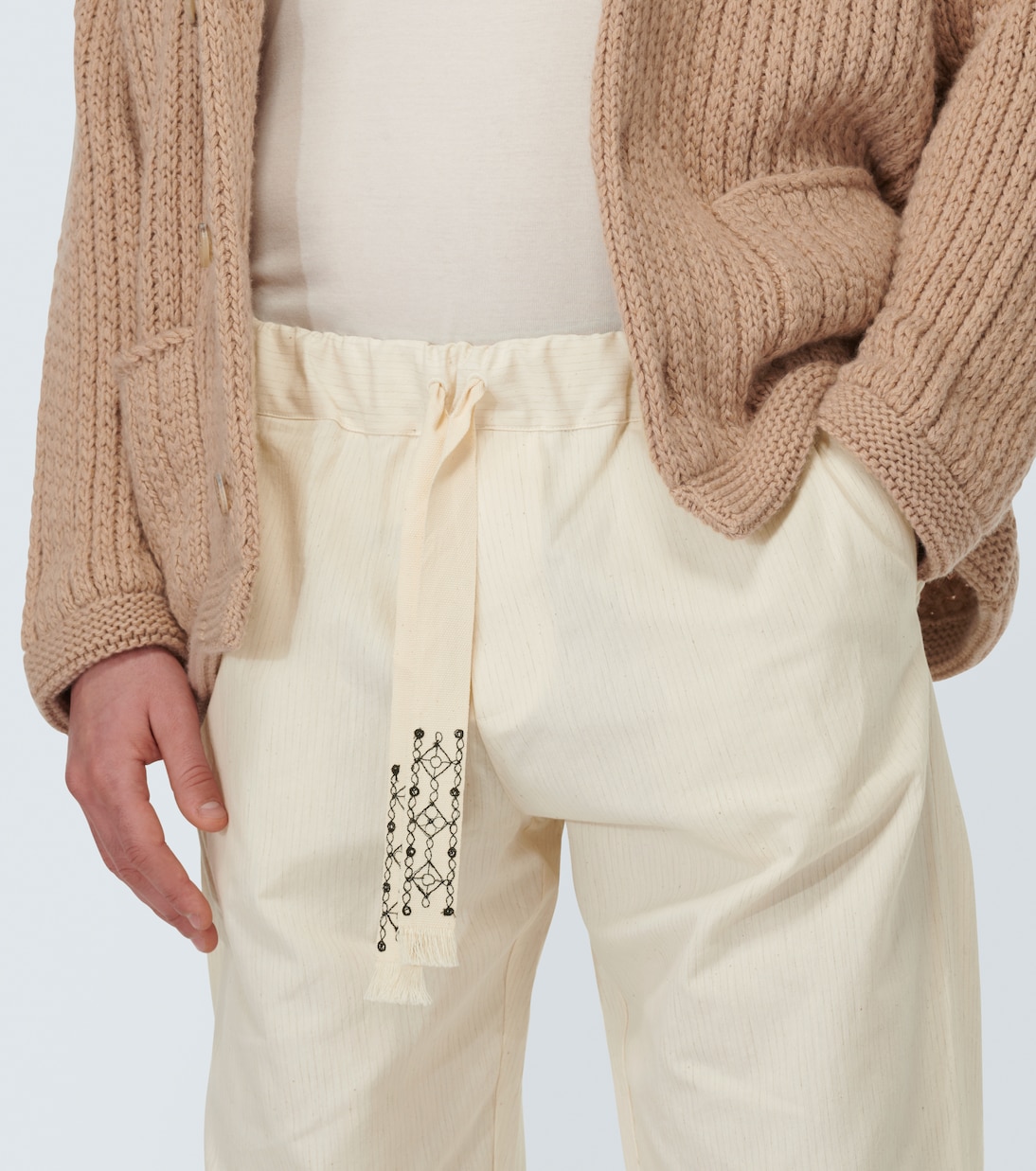 Pantalones rectos Akasha de mezcla de algodón | Alanui