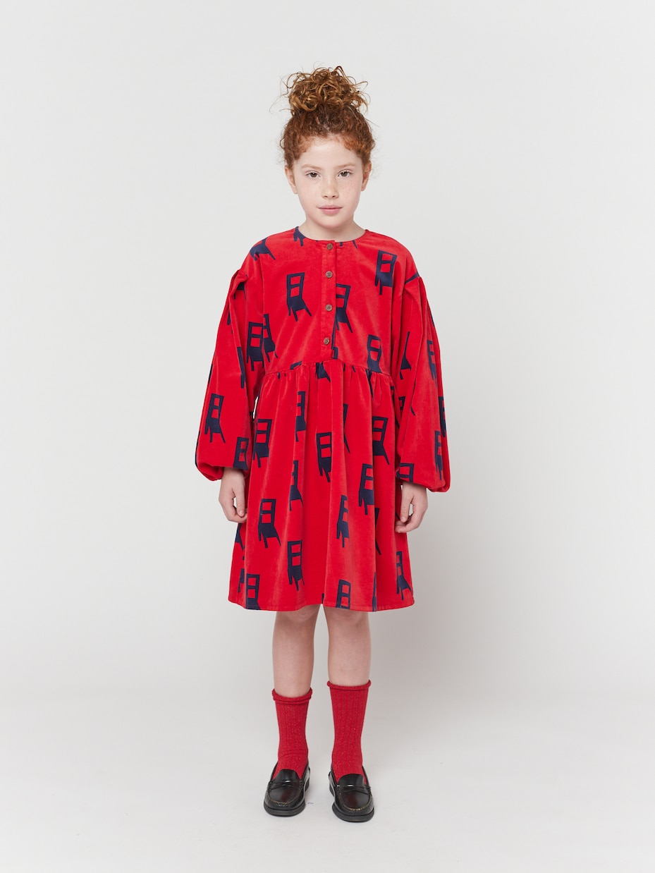 Kleid Have A Seat aus Samt | Bobo Choses