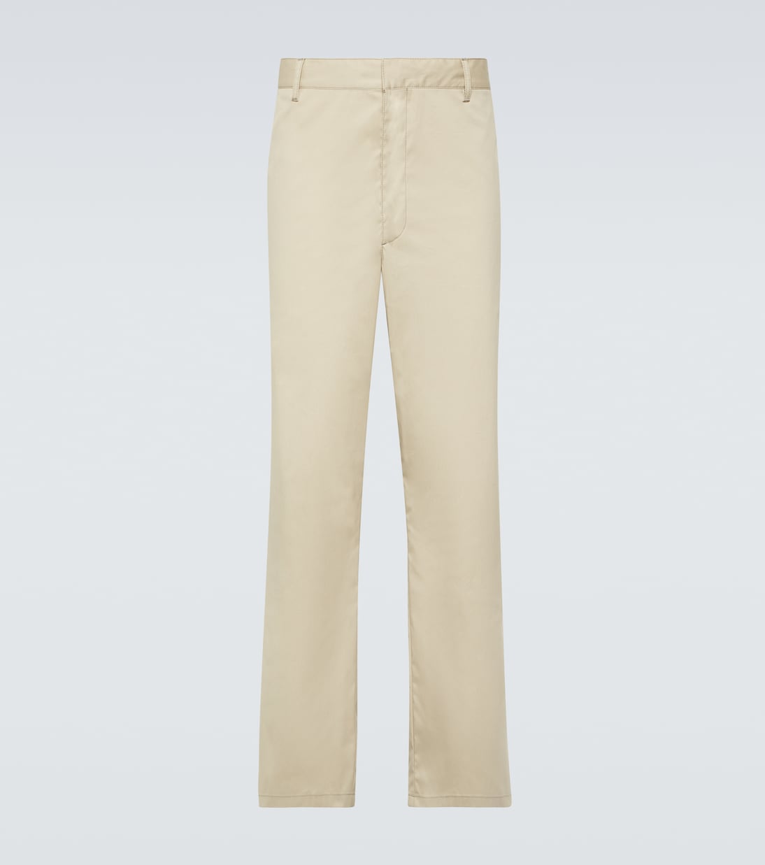 Pantaloni regular in misto cotone | Prada