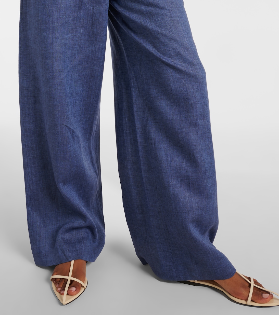 Weite Hose Graysen aus Leinen | Loro Piana