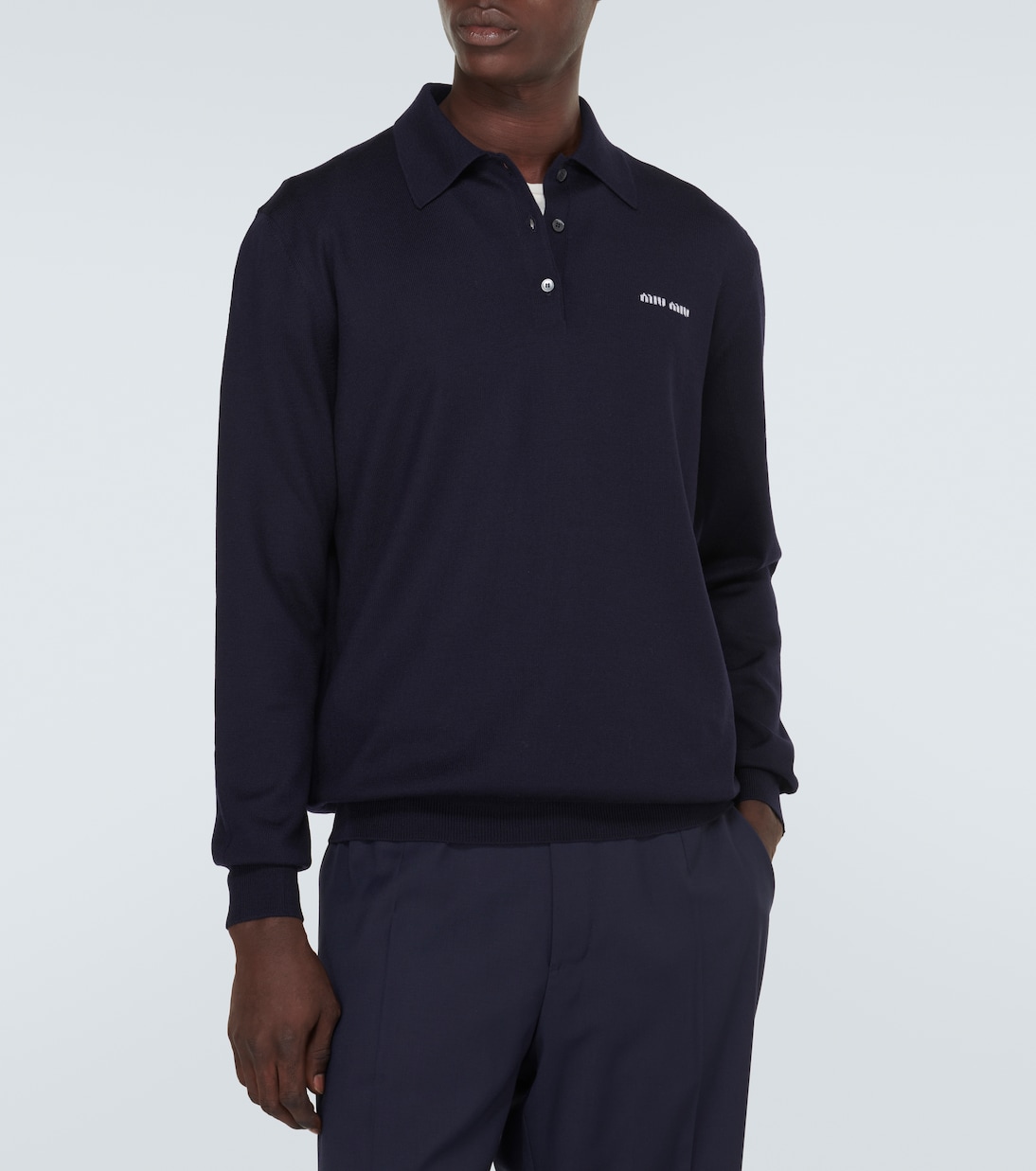Polopullover aus Schurwolle | Miu Miu