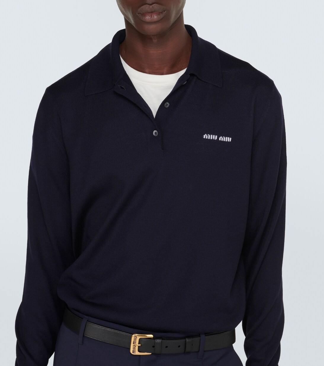 Polopullover aus Schurwolle | Miu Miu