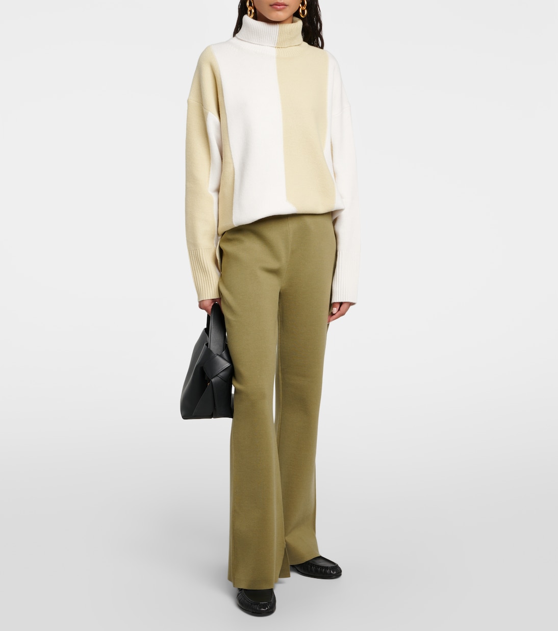 Stretch silk-blend flared pants | Joseph