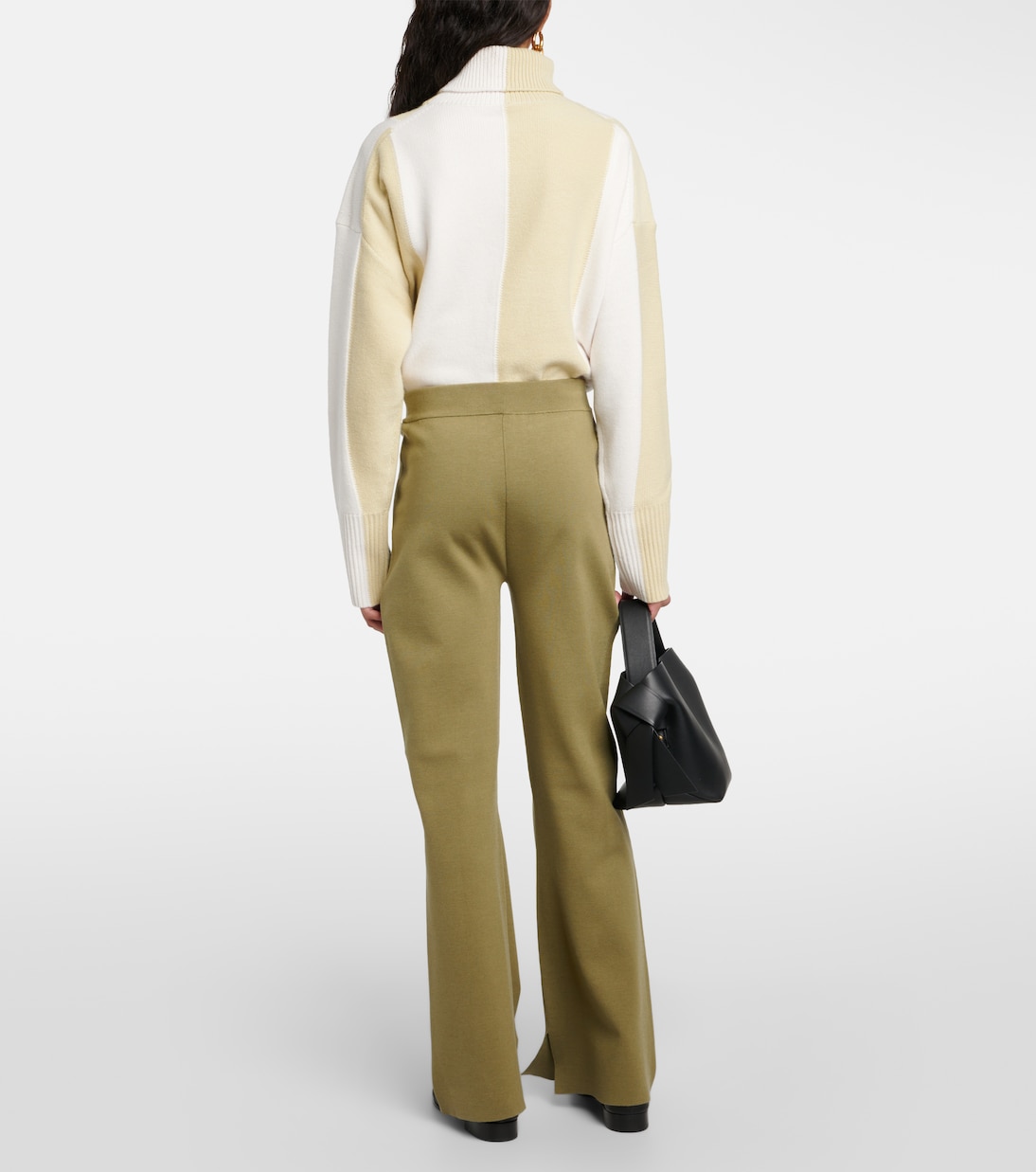 Stretch silk-blend flared pants | Joseph