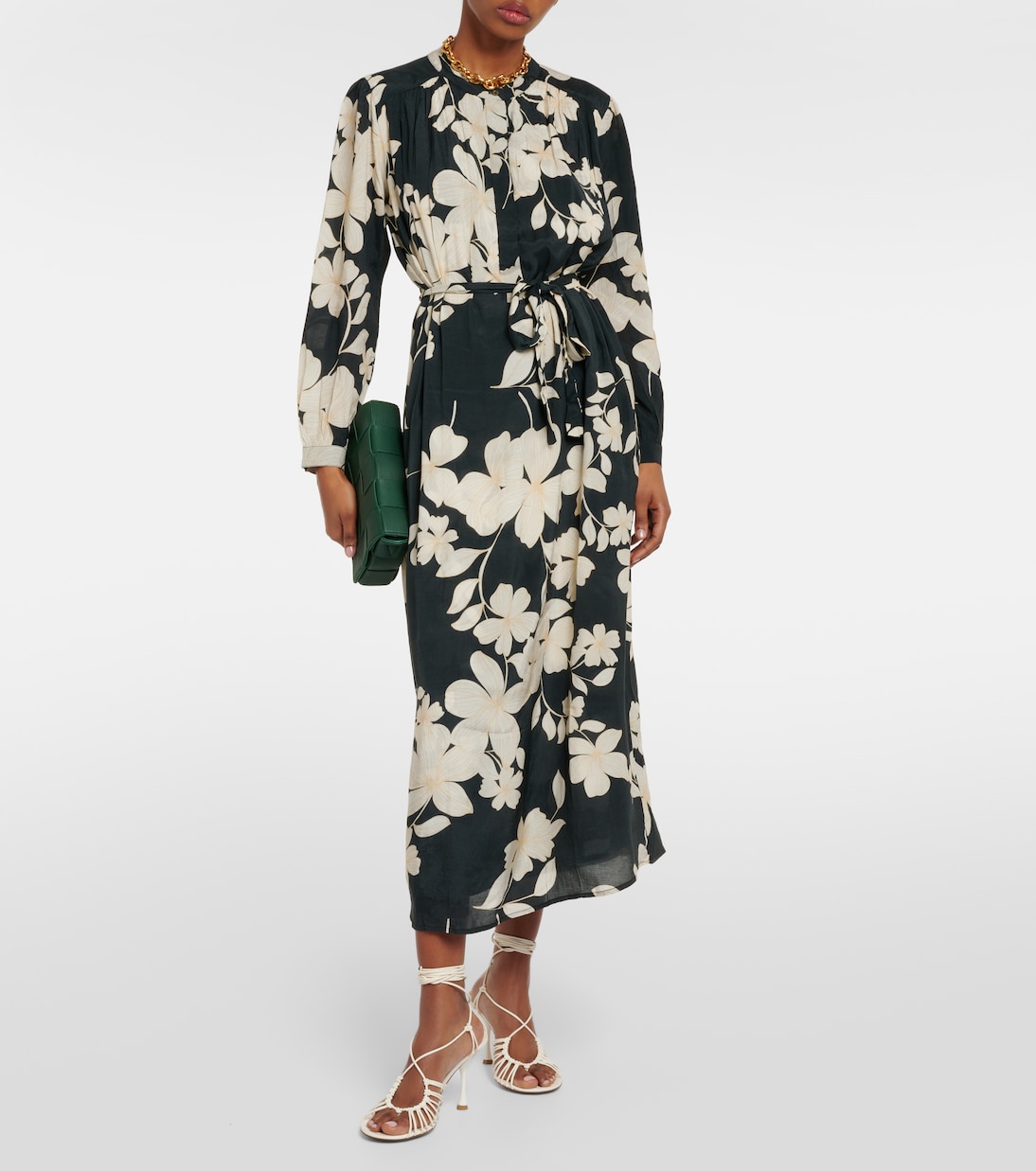 Vestido midi Josepha floral | Velvet
