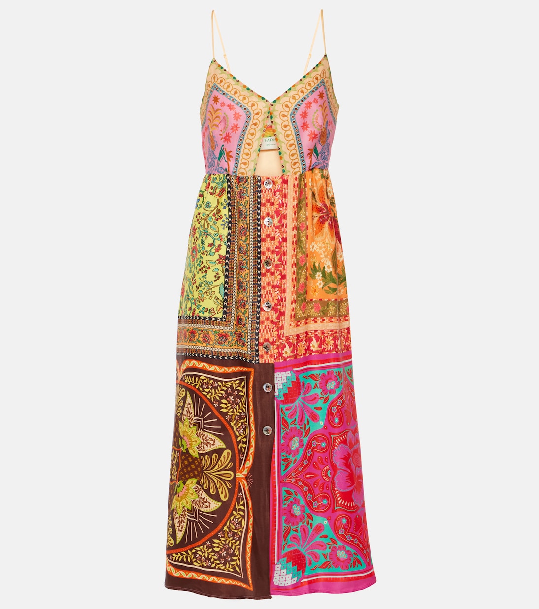 Abito midi Mixed Scarves | Farm Rio