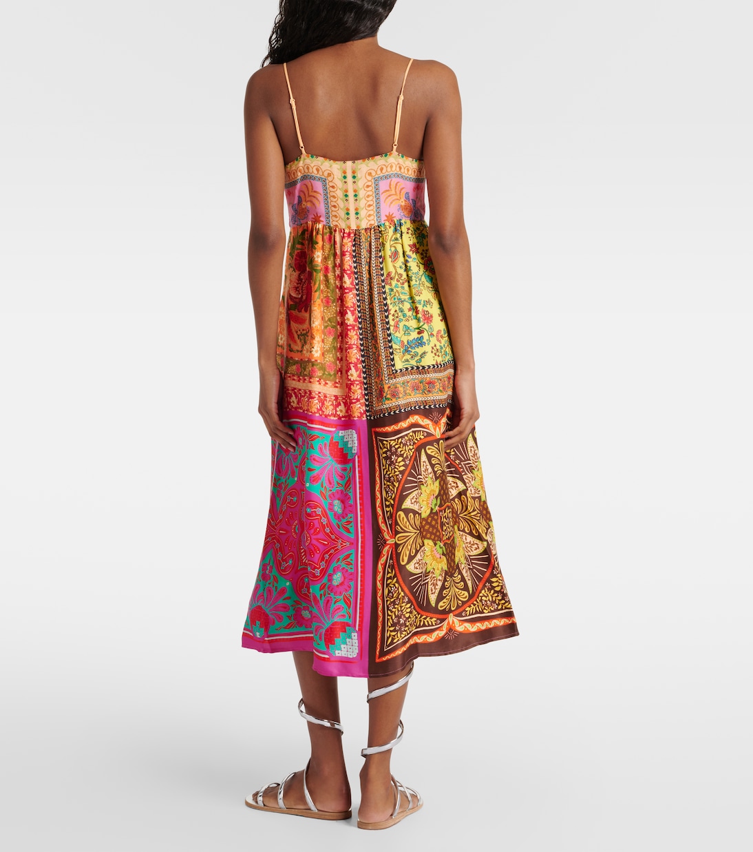 Abito midi Mixed Scarves | Farm Rio