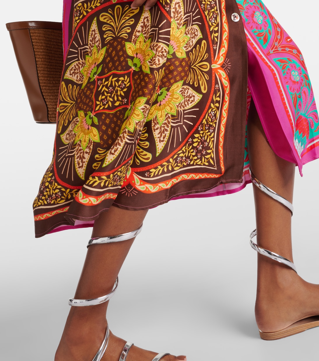 Abito midi Mixed Scarves | Farm Rio