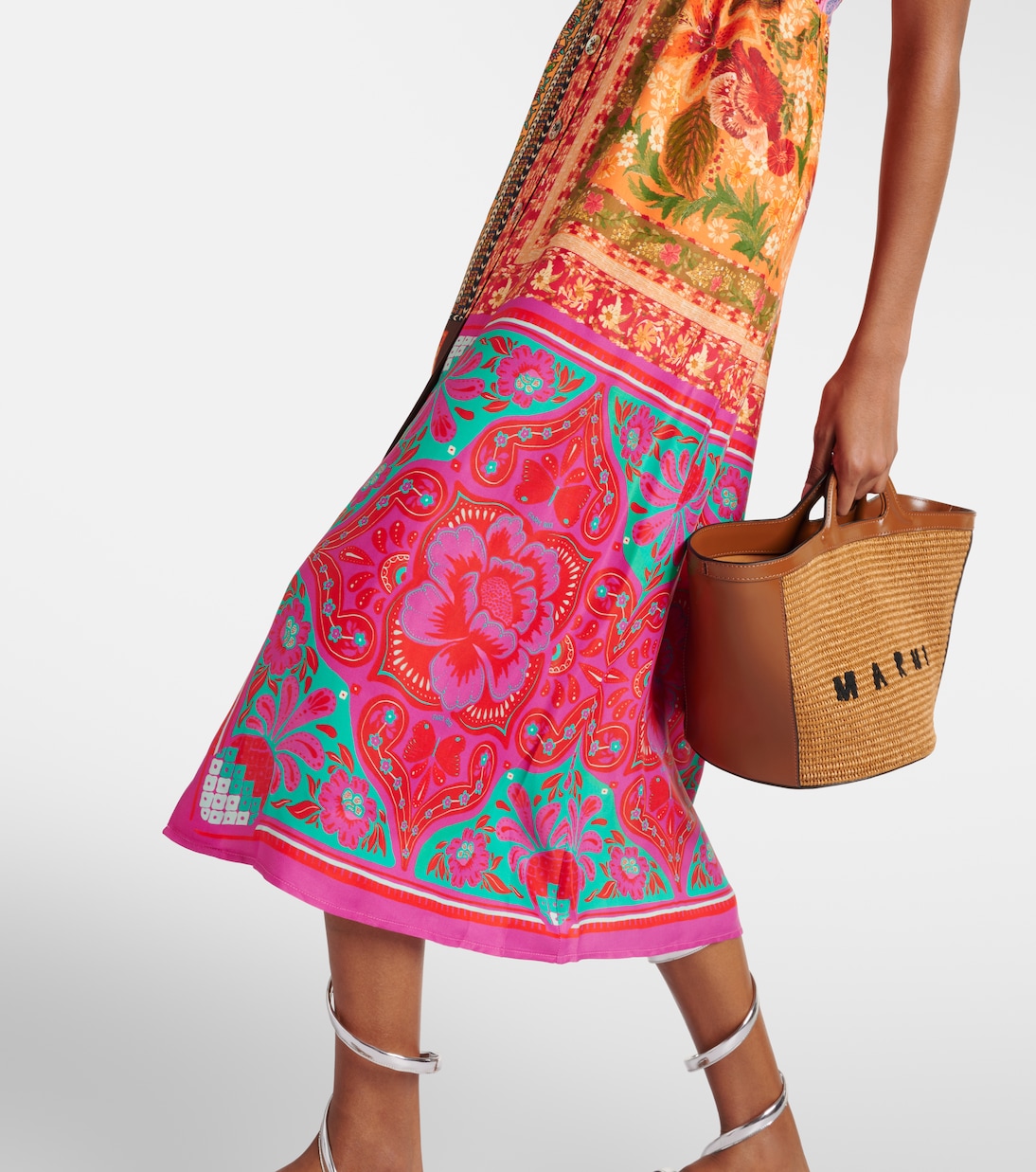 Abito midi Mixed Scarves | Farm Rio