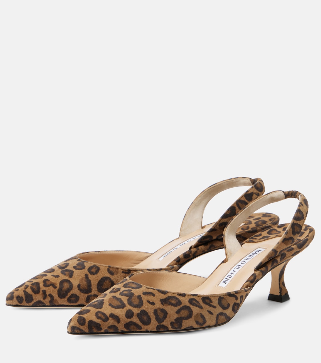 Carolyne 50 suede slingback pumps | Manolo Blahnik