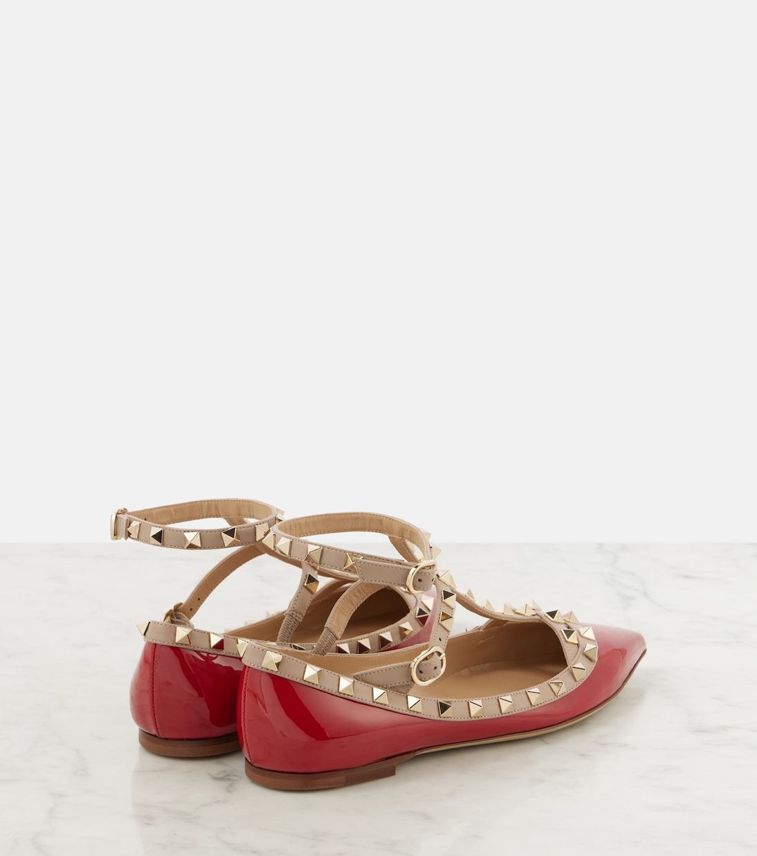 Bailarinas Rockstud de charol | Valentino Garavani